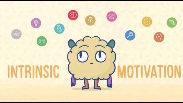 Attuned explainer: intrinsic vs extrinsic motivation, with the 11 motivator icons around the Attuned mascot