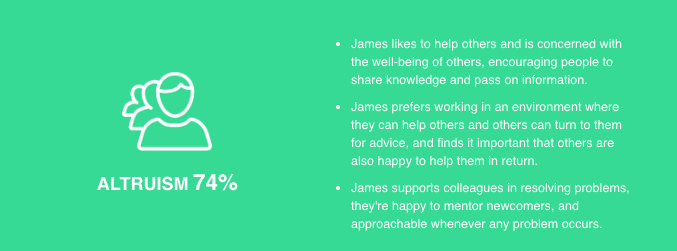 James' Altruism Score